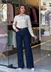 بنطلون جينز - Wide leg