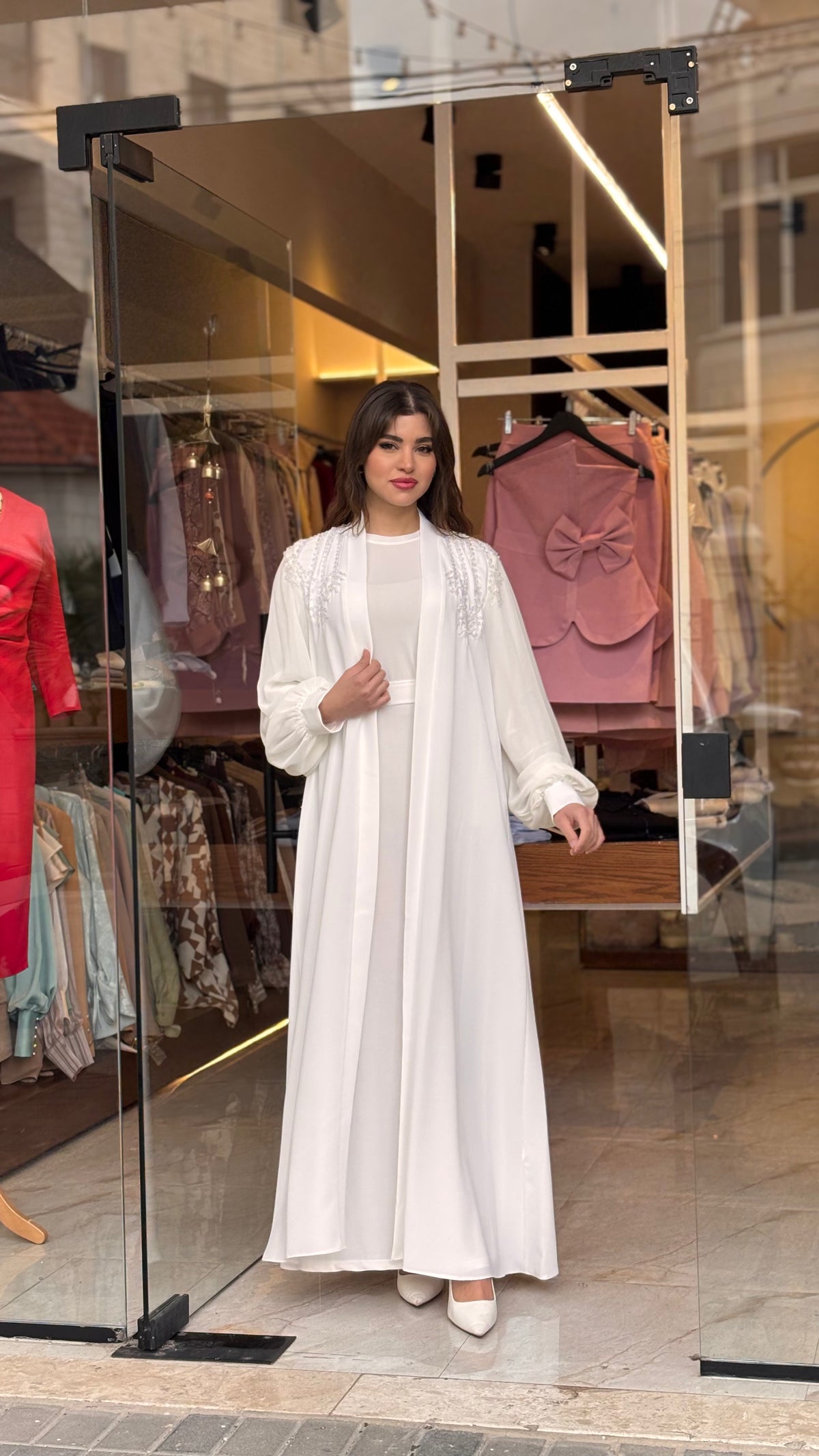 عباي بيضة فخمة- خرز شك ايد