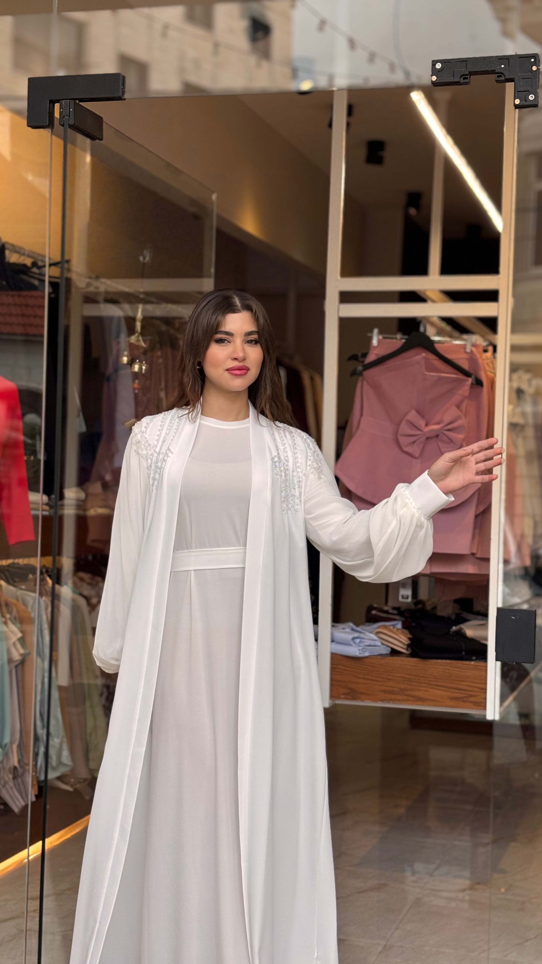 عباي بيضة فخمة- خرز شك ايد