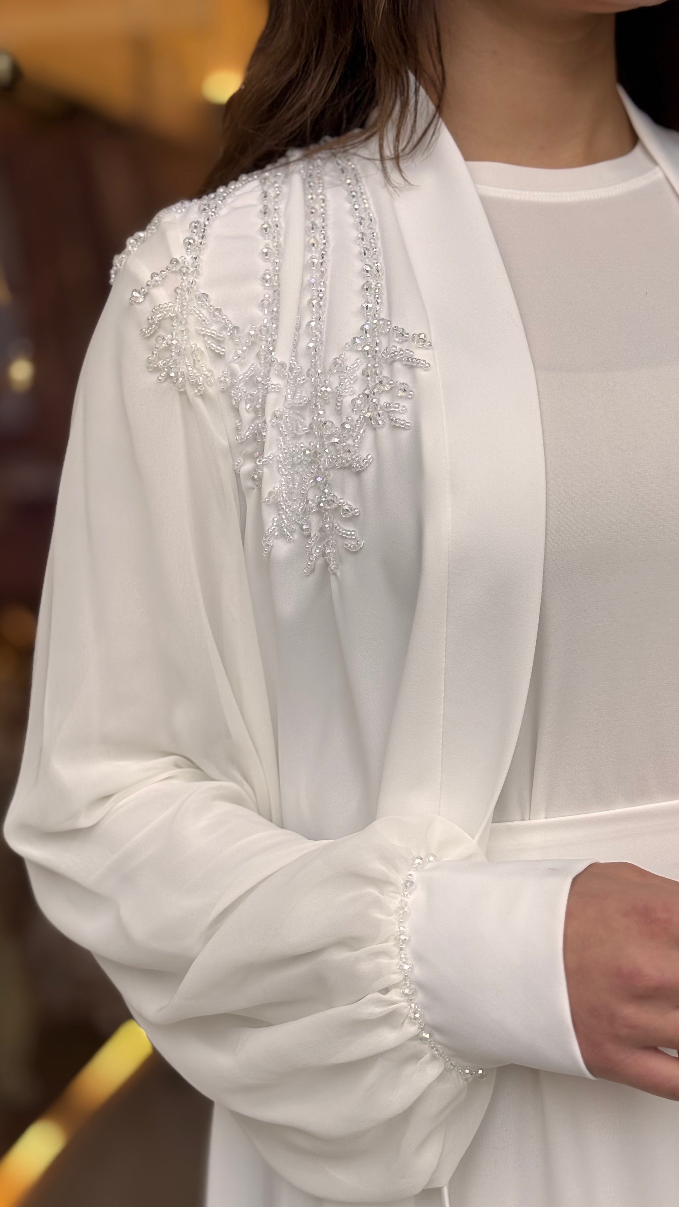 عباي بيضة فخمة- خرز شك ايد